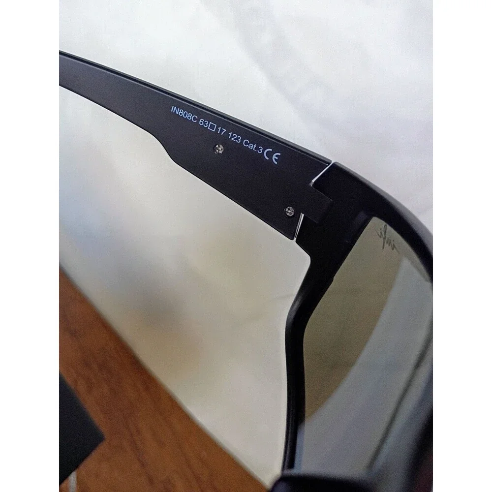 INFI Eyewear IN808C Polarized Sunglasses Black Blue Lens